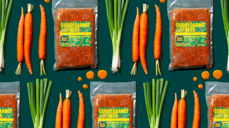Misfit Foods plant-based meat and whole carrots
