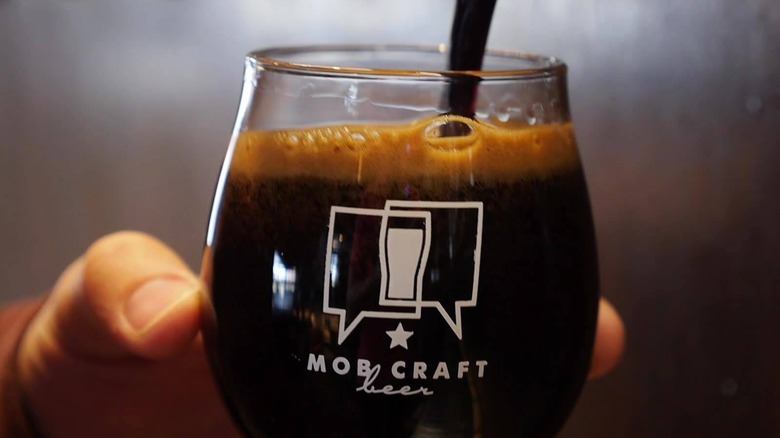 MobCraft Beer in a glass