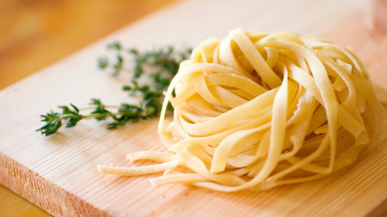 Freshly made pasta