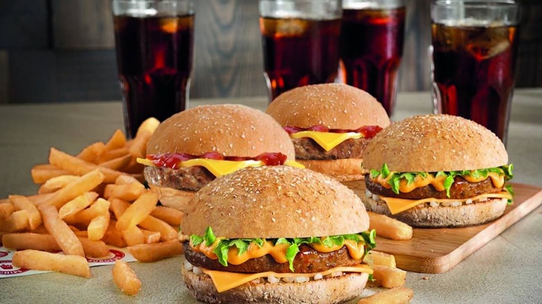 Wimpy burgers, fries, drinks