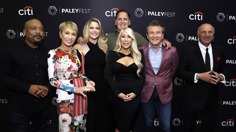 Shark Tank judges posing together for picture