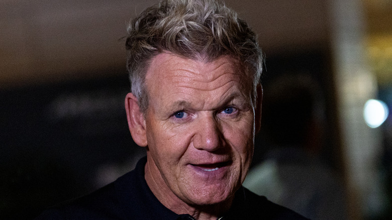 Gordon Ramsay with raised eyebrow.