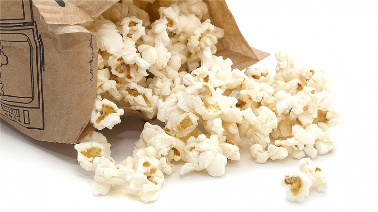 Bag of microwave popcorn
