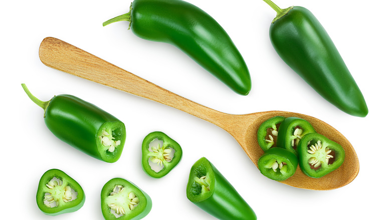 jalapenos, cut and whole