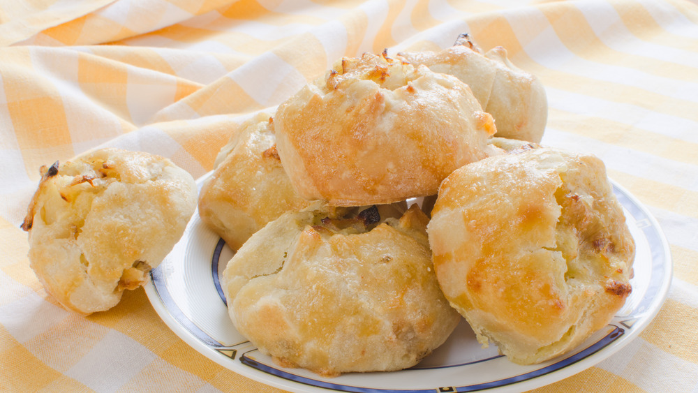 A plate of knishes