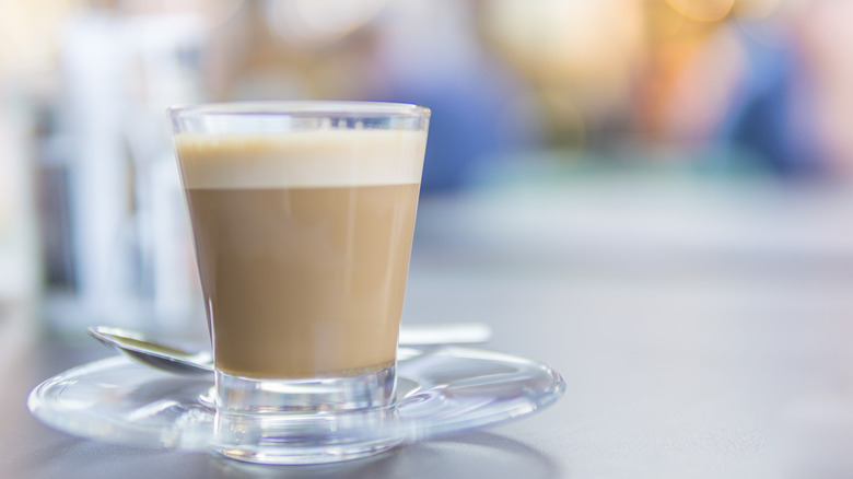 A glass of ginseng coffee