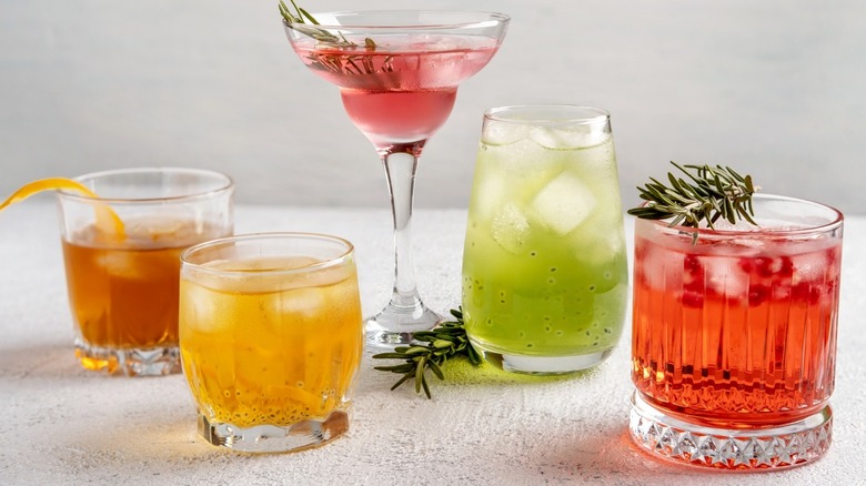 5 different cocktails