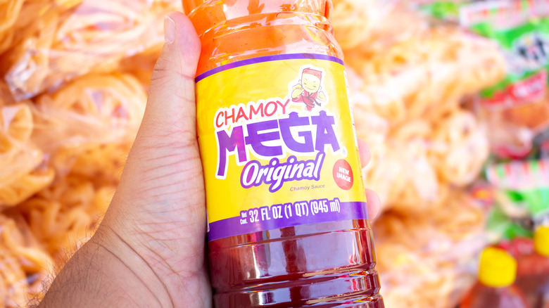 bottle of chamoy sauce