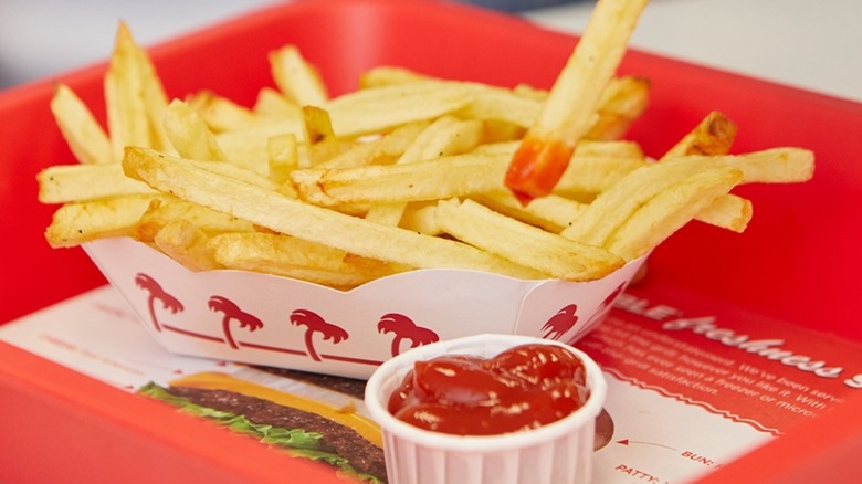 In-N-Out French fries with ketchup