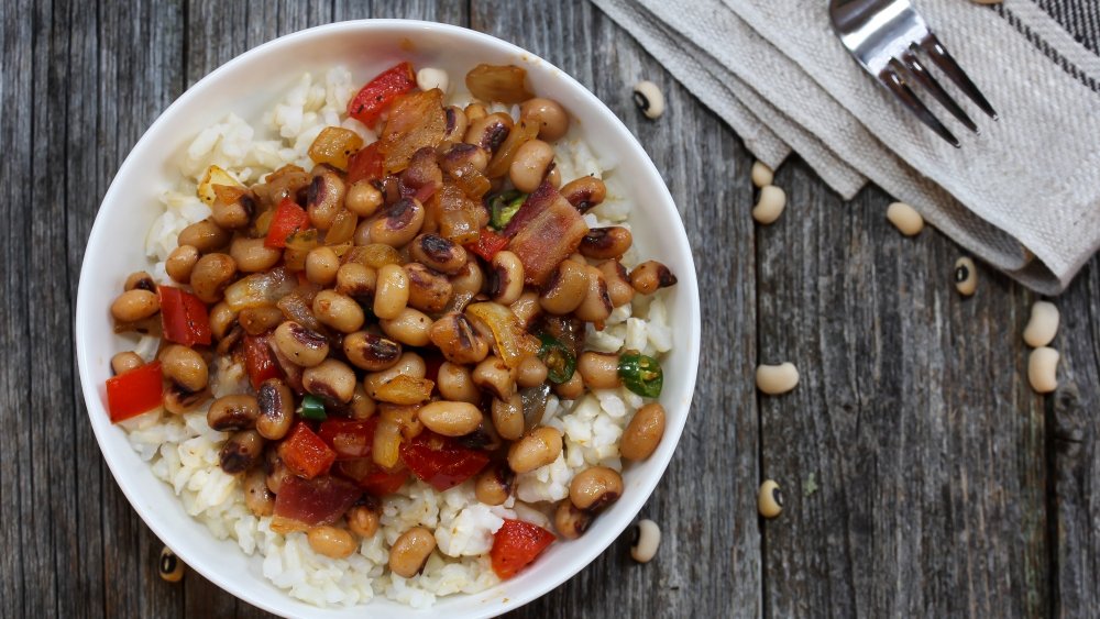 white bowl of Hoppin' John