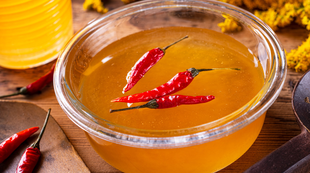 Honey with chilis