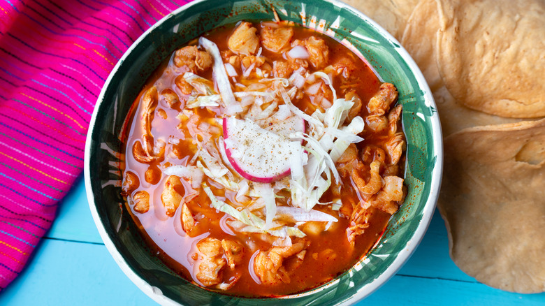 Bowl of pozole