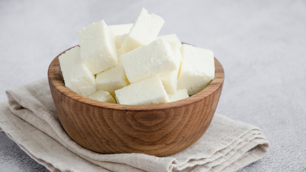 Bowl of paneer