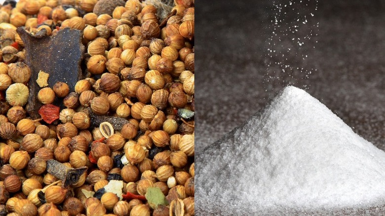 Beitsen kruidenmix naast zout