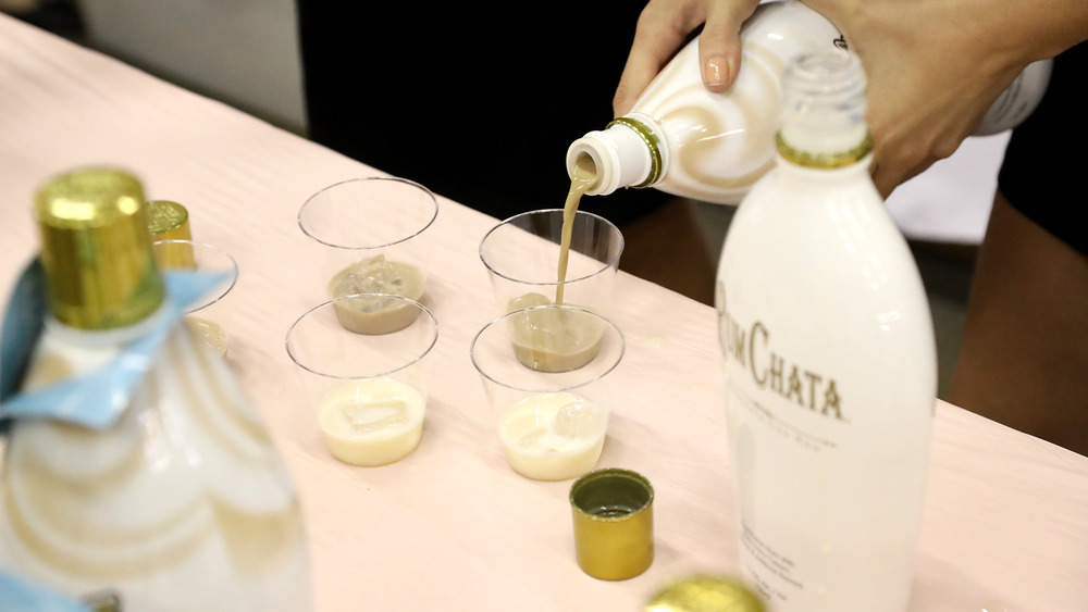RumChata being poured into glass
