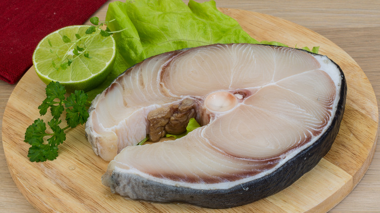 shark meat filet with citrus