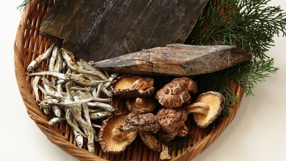 Ingredients for dashi stock