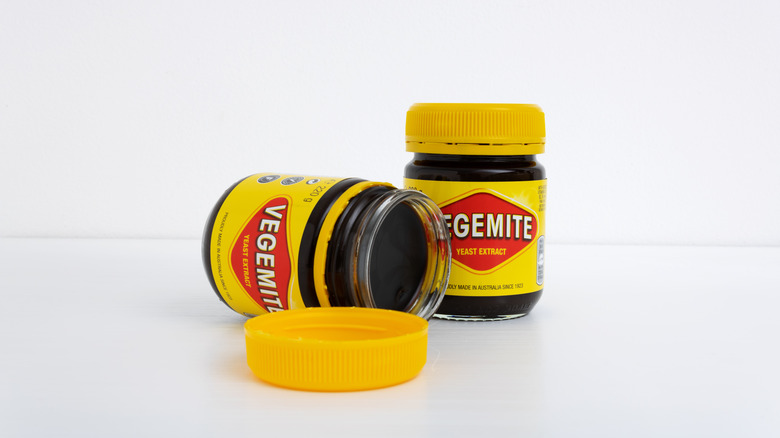 two jars of vegemite