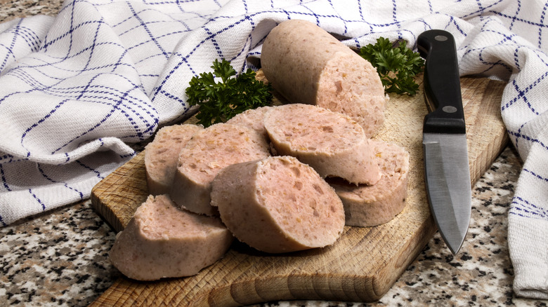 sliced irish white pudding 