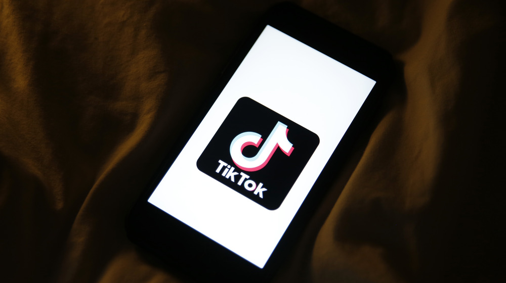 TikTok user screen