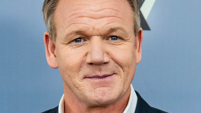 Gordon Ramsay posing at Fox event