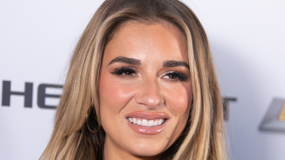 Jessie James Decker in hoop earrings