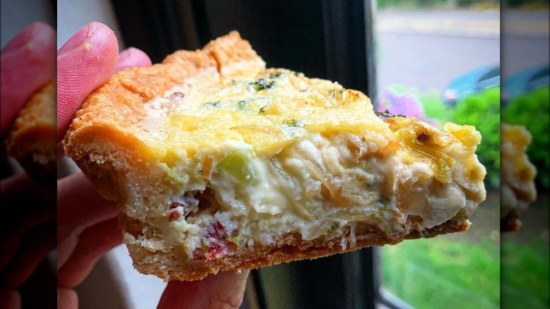  López-Alt holding a quiche