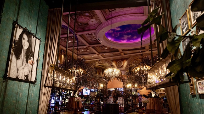 Interior of Vanderpump Cocktail Garden in Las Vegas
