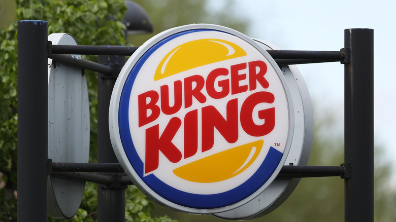 A Burger King sign in Portsmouth, New Hampshire