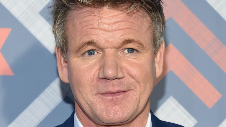 Gordon Ramsay on red carpet in suit