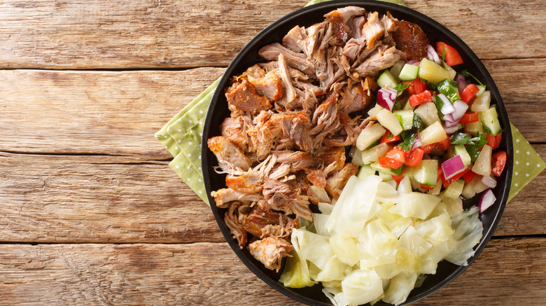 Kalua pork served with two sides