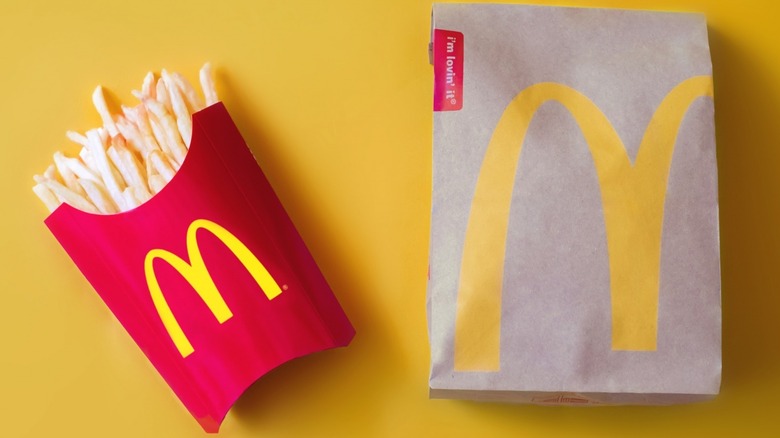McDonald's fries and bag