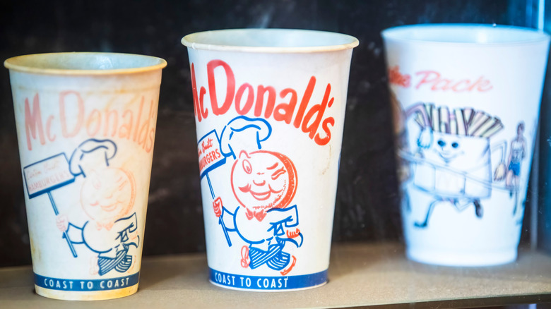 Vintage McDonald's paper cups