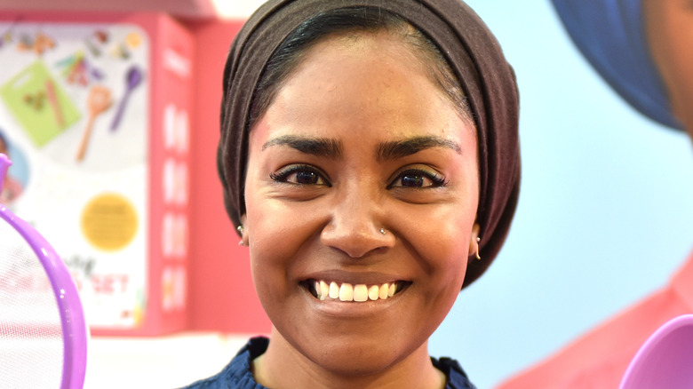 Nadiya Hussain smiles for camera