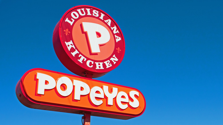 Orange Popeyes sign