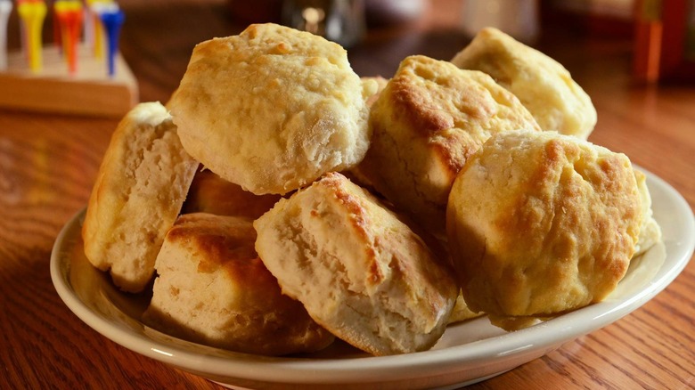 Cracker Barrel biscuits and peg game