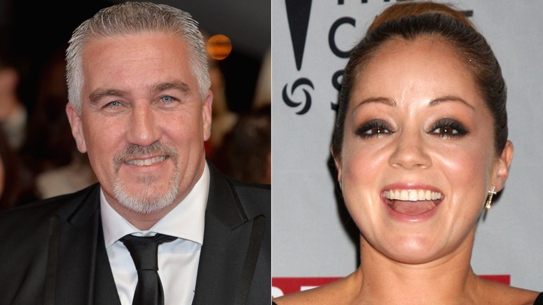 Split image of Paul Hollywood and Marcela Valladolid smiling