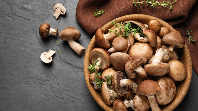Bowl of mushrooms