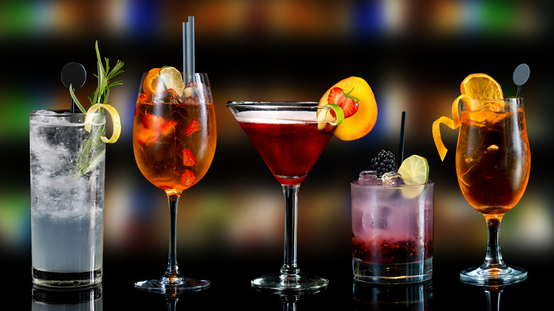 Five craft cocktails