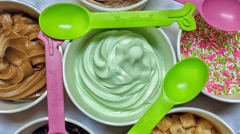 Yogurtland pistachio yogurt