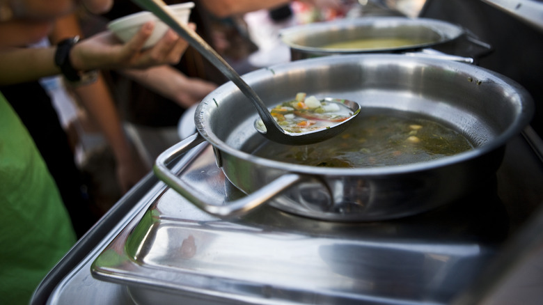 Vat of soup