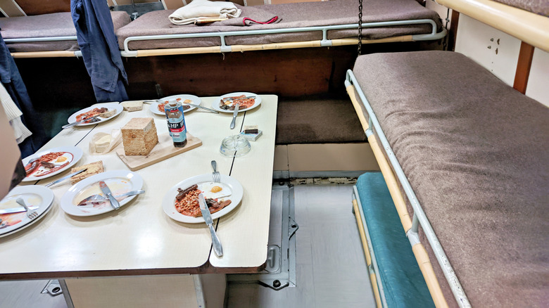 Submarine mess deck