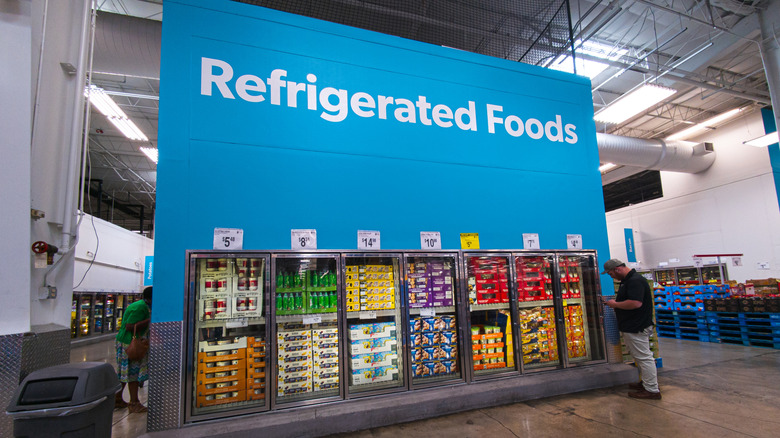 The Refrigerated Foods section at Sam's Club