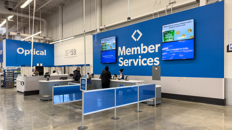The Member Services section at Sam's Club