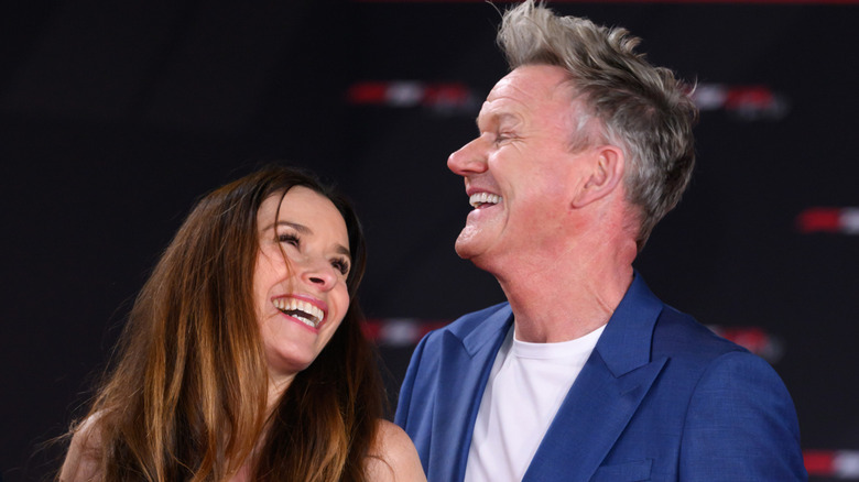 Tana and Gordon Ramsay laughing