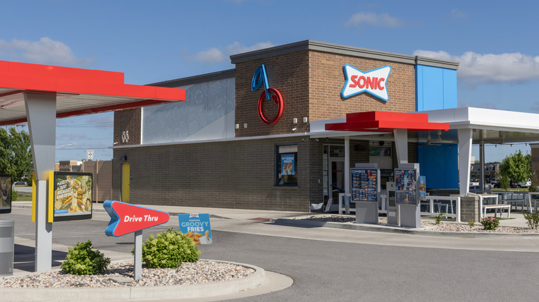 Exterior of a Sonic restaurant