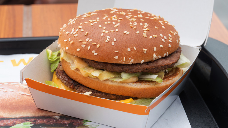 Big Mac in box container