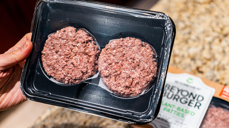 package of Beyond Burger patties