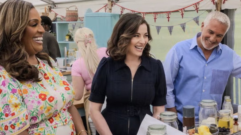 Alison Hammond, Nigella Lawson, and Paul Hollywood on Great British Baking Show