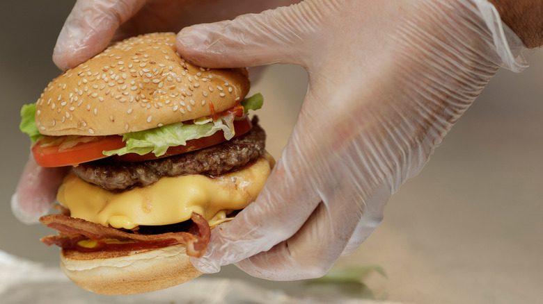 A burger at Five Guys